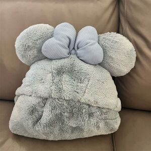 Disney Minnie Mouse Hooded Poncho Blanket blue Unisex One Size